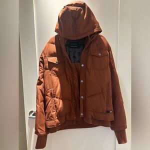 Brooklyn Industries Nunaka Down Coat in Rust Color